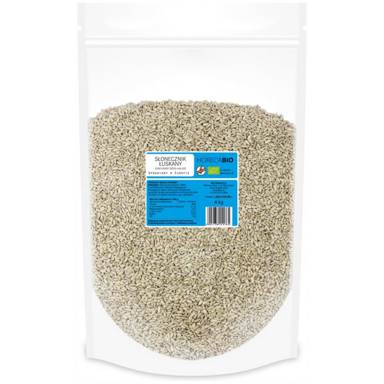 SŁONECZNIK ŁUSKANY BEZGLUTENOWY BIO 4 kg - HORECA (BIO PLANET)