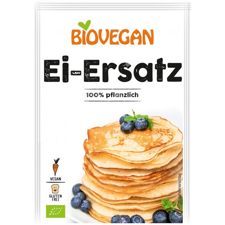 ZAMIENNIK JAJ W PROSZKU WEGAŃSKI BEZGLUTENOWY BIO 20 g - BIOVEGAN