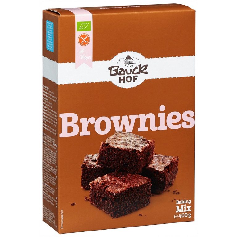 MIESZANKA NA BROWNIE BEZGLUTENOWA BIO 400 g - BAUCK HOF