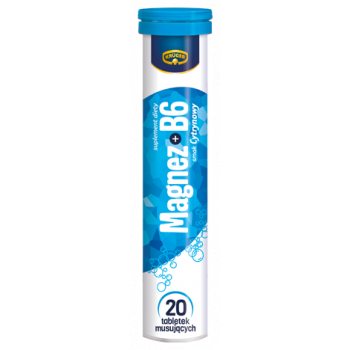 MAGNEZ + WITAMINA B6 O SMAKU CYTRYNOWYM 20 TABLETEK MUSUJĄCYCH - VITAL POWER