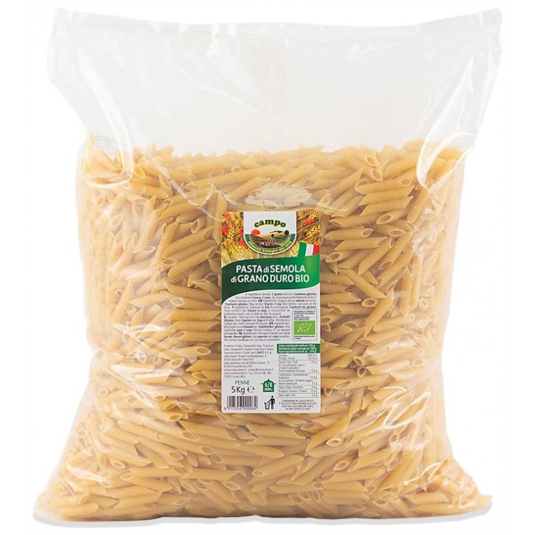 MAKARON (SEMOLINOWY) PENNE BIO 5 kg - HORECA