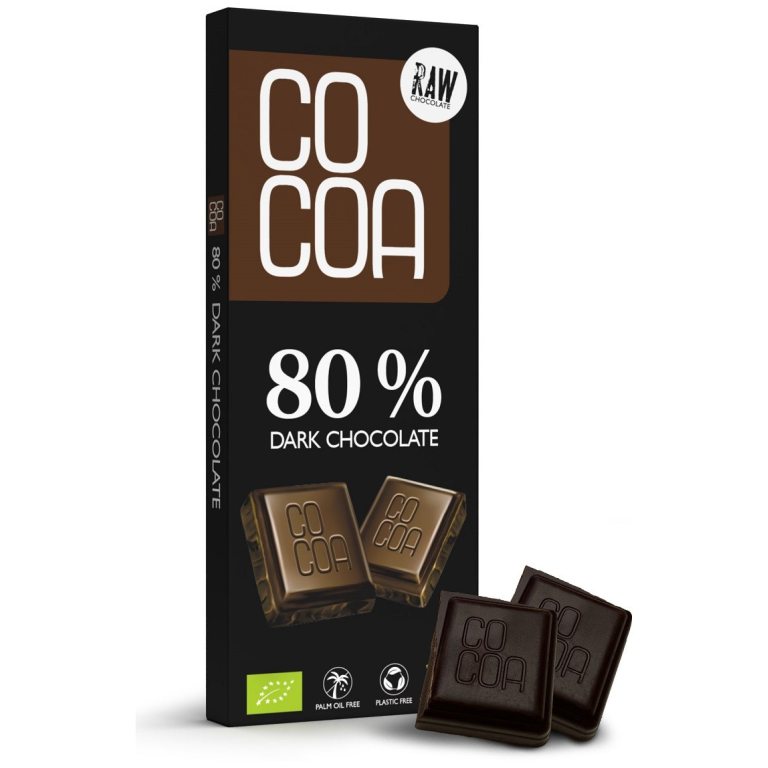 CZEKOLADA CIEMNA 80 % BIO 40 g - COCOA