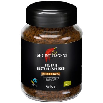 KAWA ROZPUSZCZALNA LIOFILIZOWANA ARABICA/ROBUSTA ESPRESSO FAIR TRADE BIO 50 g - MOUNT HAGEN