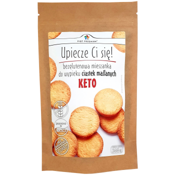 MIESZANKA DO WYPIEKU CIASTEK MAŚLANYCH BEZ DODATKU CUKRÓW BEZGLUTENOWA KETO 365 g - PIĘĆ PRZEMIAN