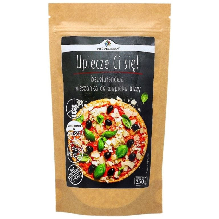 MIESZANKA DO WYPIEKU PIZZY BEZ DODATKU CUKRÓW BEZGLUTENOWA 250 g - PIĘĆ PRZEMIAN