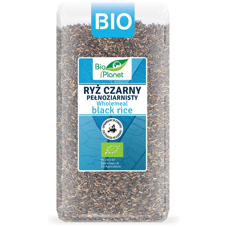 RYŻ CZARNY PEŁNOZIARNISTY (UPRAWIANY W EUROPIE) BIO 500 g - BIO PLANET