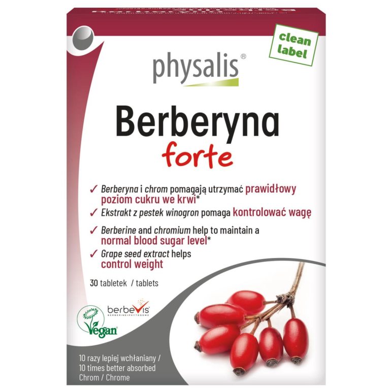 BERBERYNA FORTE 30 TABLETEK - PHYSALIS
