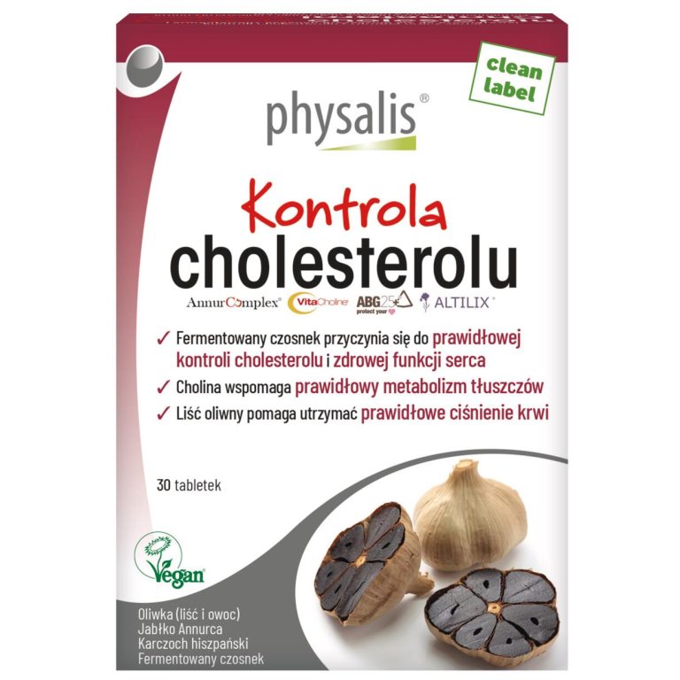 TABLETKI NA KONTROLĘ CHOLESTEROLU 30 szt. - PHYSALIS