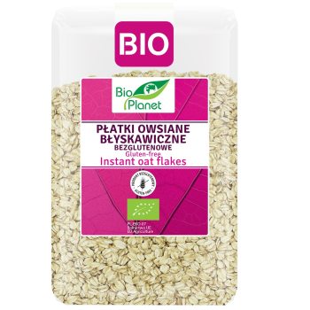 PŁATKI OWSIANE BŁYSKAWICZNE BEZGLUTENOWE BIO 1 kg - BIO PLANET