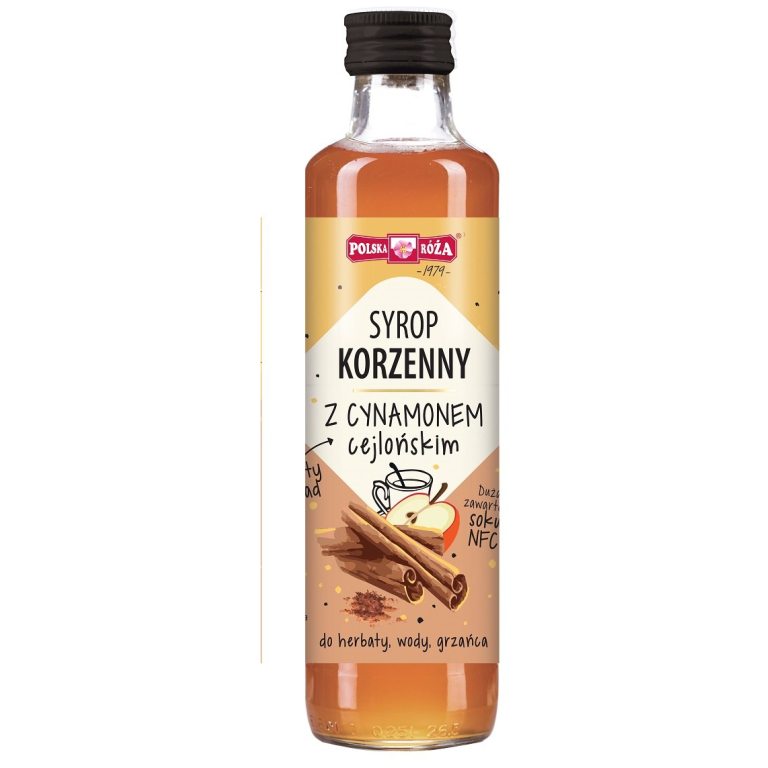 SYROP KORZENNY Z CYNAMONEM 250 ml - POLSKA RÓŻA