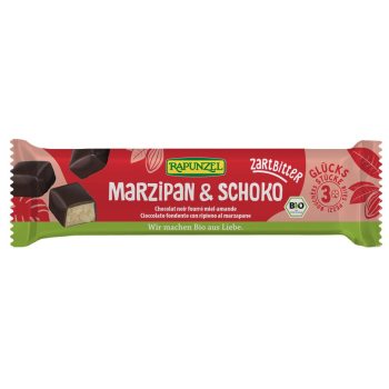 BATONIKI MARCEPANOWE Z MIODEM W CZEKOLADZIE GORZKIEJ BIO 50 g - RAPUNZEL