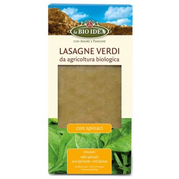 MAKARON (SEMOLINOWY ZE SZPINAKIEM) LASAGNE BIO 250 g - LA BIO IDEA