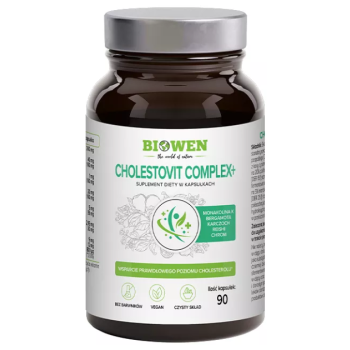 KAPSUŁKI NA PRAWIDŁOWY POZIOM CHOLESTEROLU CHOLESTOVIT COMPLEX+ 90 szt. - BIOWEN