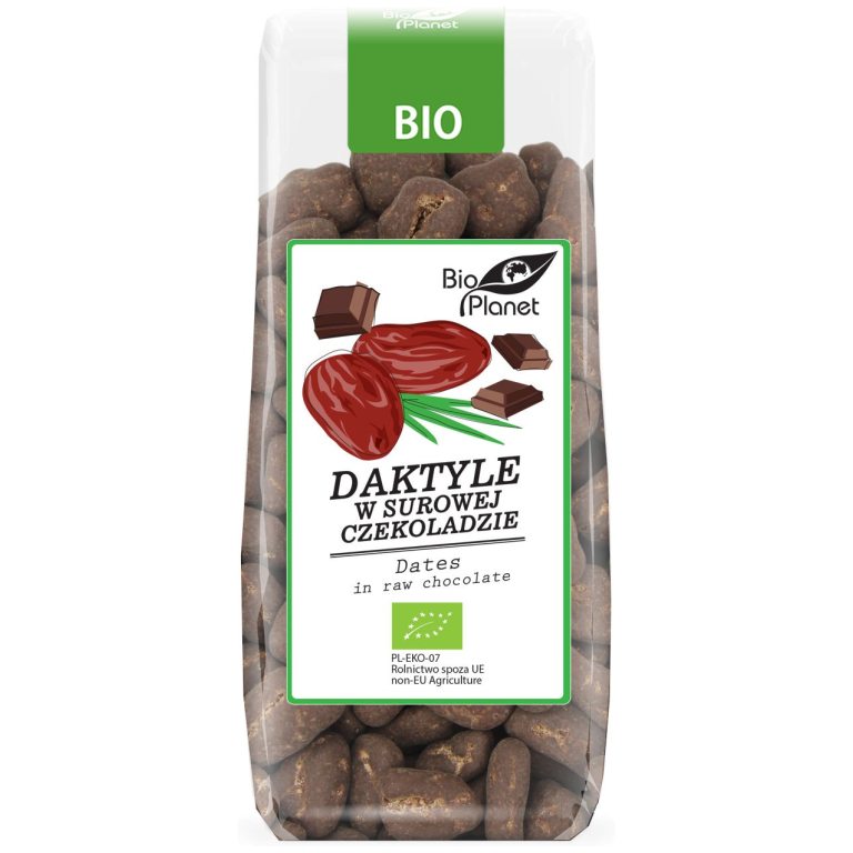 DAKTYLE W SUROWEJ CZEKOLADZIE BIO 100 g - BIO PLANET