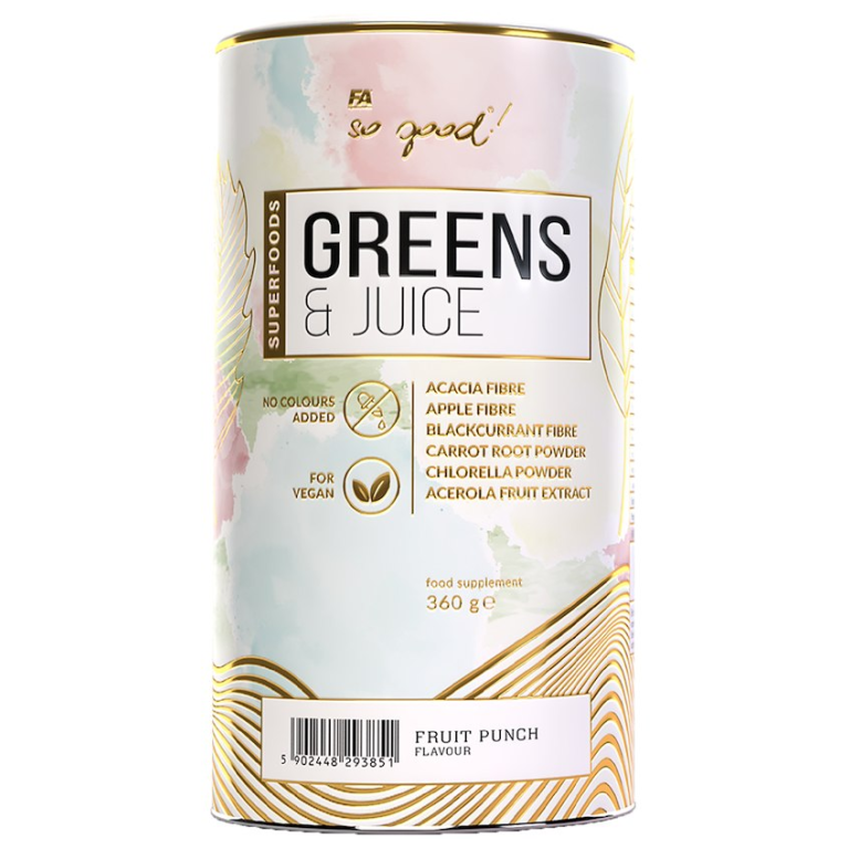 BŁONNIK GREENS & JUICE OWOCOWY 360 g - SO GOOD!