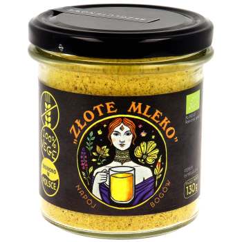 MIESZANKA PRZYPRAW "ZŁOTE MLEKO" BEZGLUTENOWA BIO 130 g - PIĘĆ PRZEMIAN