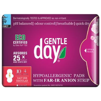 PODPASKI HIGIENICZNE Z PASKIEM ANIONOWYM NA DZIEŃ 10 szt. - GENTLE DAY