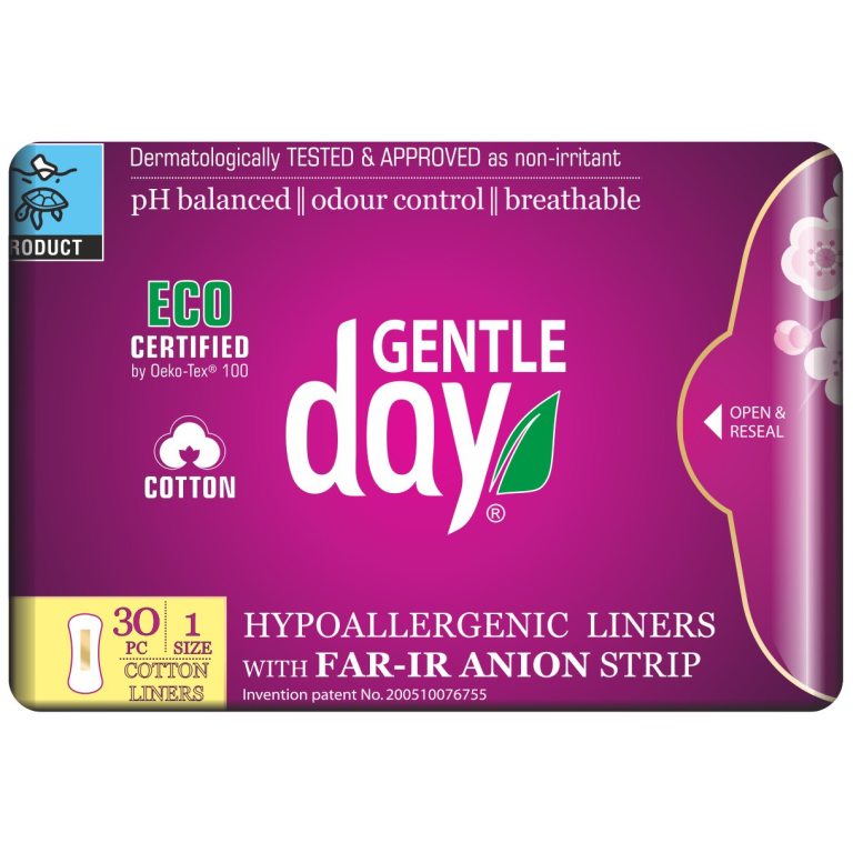 WKŁADKI HIGIENICZNE Z PASKIEM ANIONOWYM 30 szt. - GENTLE DAY