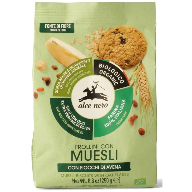 CIASTKA MUSLI BIO 250 g - ALCE NERO