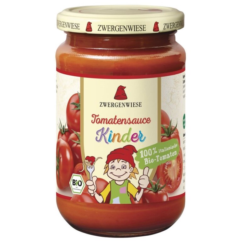 SOS POMIDOROWY DLA DZIECI BEZGLUTENOWY BIO 340 ml - ZWERGENWIESE