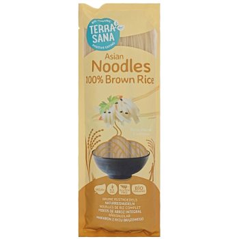 MAKARON (RYŻOWY RAZOWY) NOODLE SPAGHETTI BEZGLUTENOWY BIO 250 g - TERRASANA