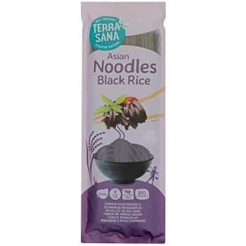 MAKARON (Z RYŻU CZARNEGO I RYŻU BRĄZOWEGO) NOODLE SPAGHETTI BEZGLUTENOWY BIO 250 g - TERRASANA