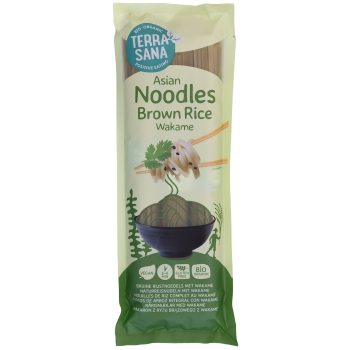 MAKARON (RYŻOWY RAZOWY Z WAKAME) NOODLE SPAGHETTI BEZGLUTENOWY BIO 250 g - TERRASANA