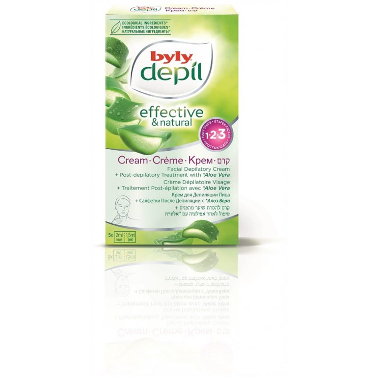 KREM DO DEPILACJI TWARZY ALOE VERA W SASZETKACH - BYLY