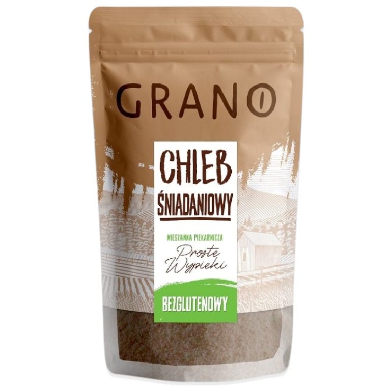 MIESZANKA DO WYPIEKU CHLEBA ŚNIADANIOWEGO BEZGLUTENOWA 500 g - GRANO