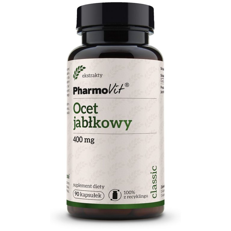 OCET JABŁKOWY (400 mg) BEZGLUTENOWY 90 KAPSUŁEK - PHARMOVIT (CLASSIC)