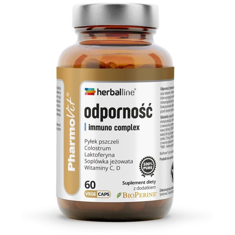 KAPSUŁKI NA ODPORNOŚĆ (IMMUNO COMPLEX) BEZGLUTENOWE 60 szt. - PHARMOVIT (HERBALLINE)