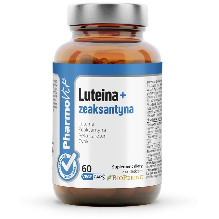 LUTEINA + ZEAKSANTYNA BEZGLUTENOWA 60 KAPSUŁEK - PHARMOVIT (CLEAN LABEL)