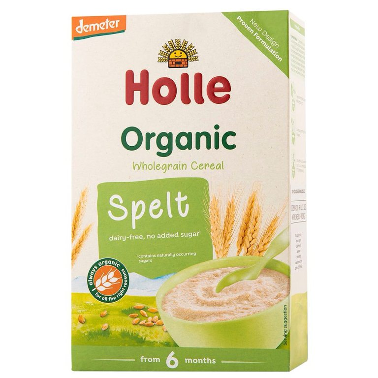 KASZKA ORKISZOWA PEŁNOZIARNISTA BEZ DODATKU CUKRÓW OD 6 MIESIĄCA DEMETER BIO 250 g - HOLLE