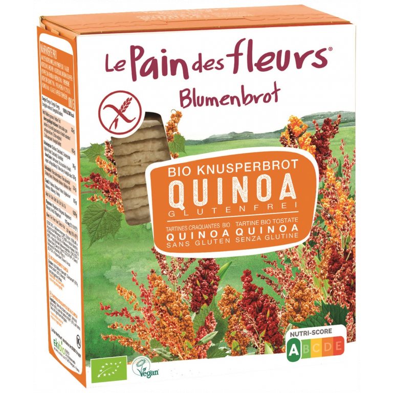 PIECZYWO CHRUPKIE BŁONNIKOWE QUINOA BEZGLUTENOWE BIO 150 g - LE PAIN DES FLEURS