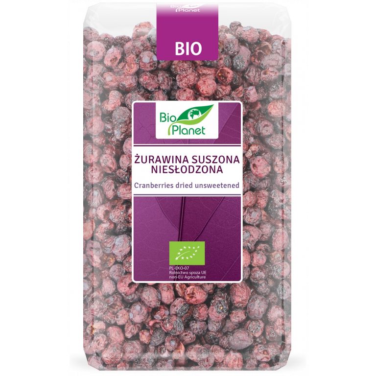 ŻURAWINA SUSZONA NIESŁODZONA BIO 150 g - BIO PLANET