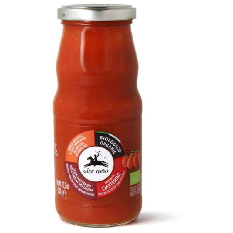 SOS POMIDOROWY PASSATA (Z POMIDORÓW DAKTYLOWYCH) BIO 350 g - ALCE NERO