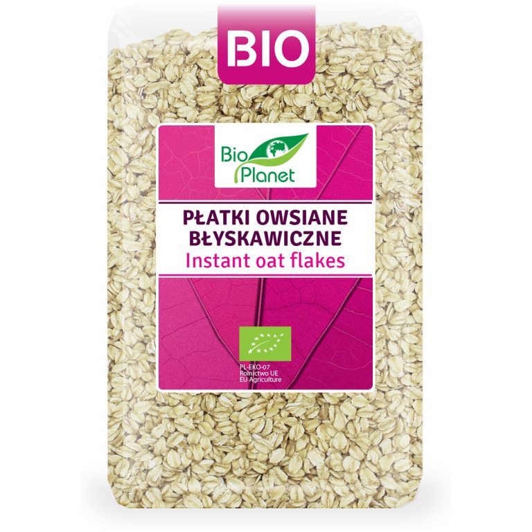 PŁATKI OWSIANE BŁYSKAWICZNE BIO 1 kg - BIO PLANET