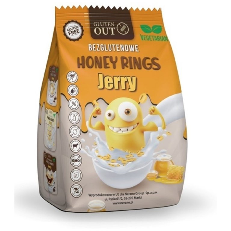 KÓŁKA ZBOŻOWE MIODOWE BEZGLUTENOWE 375 g - JERRY GLUTEN OUT