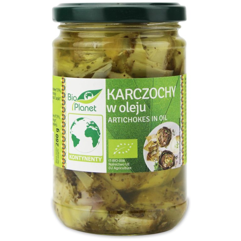 KARCZOCHY W OLEJU BIO 280 g (150 g) - BIO PLANET