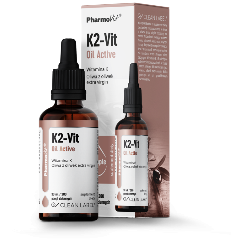 WITAMINA K2 W KROPLACH (75 µg) BEZGLUTENOWA 30 ml - PHARMOVIT (CLEAN LABEL)