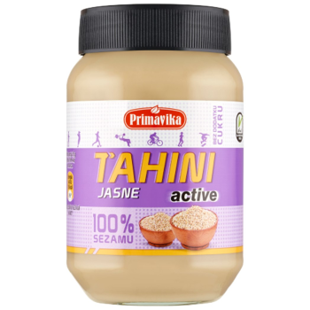 TAHINI JASNE ACTIVE (PASTA SEZAMOWA) BEZGLUTENOWE 460 g - PRIMAVIKA
