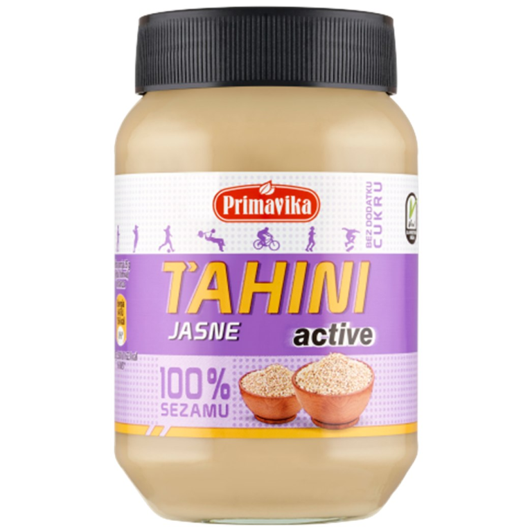 TAHINI JASNE ACTIVE (PASTA SEZAMOWA) BEZGLUTENOWE 460 g - PRIMAVIKA