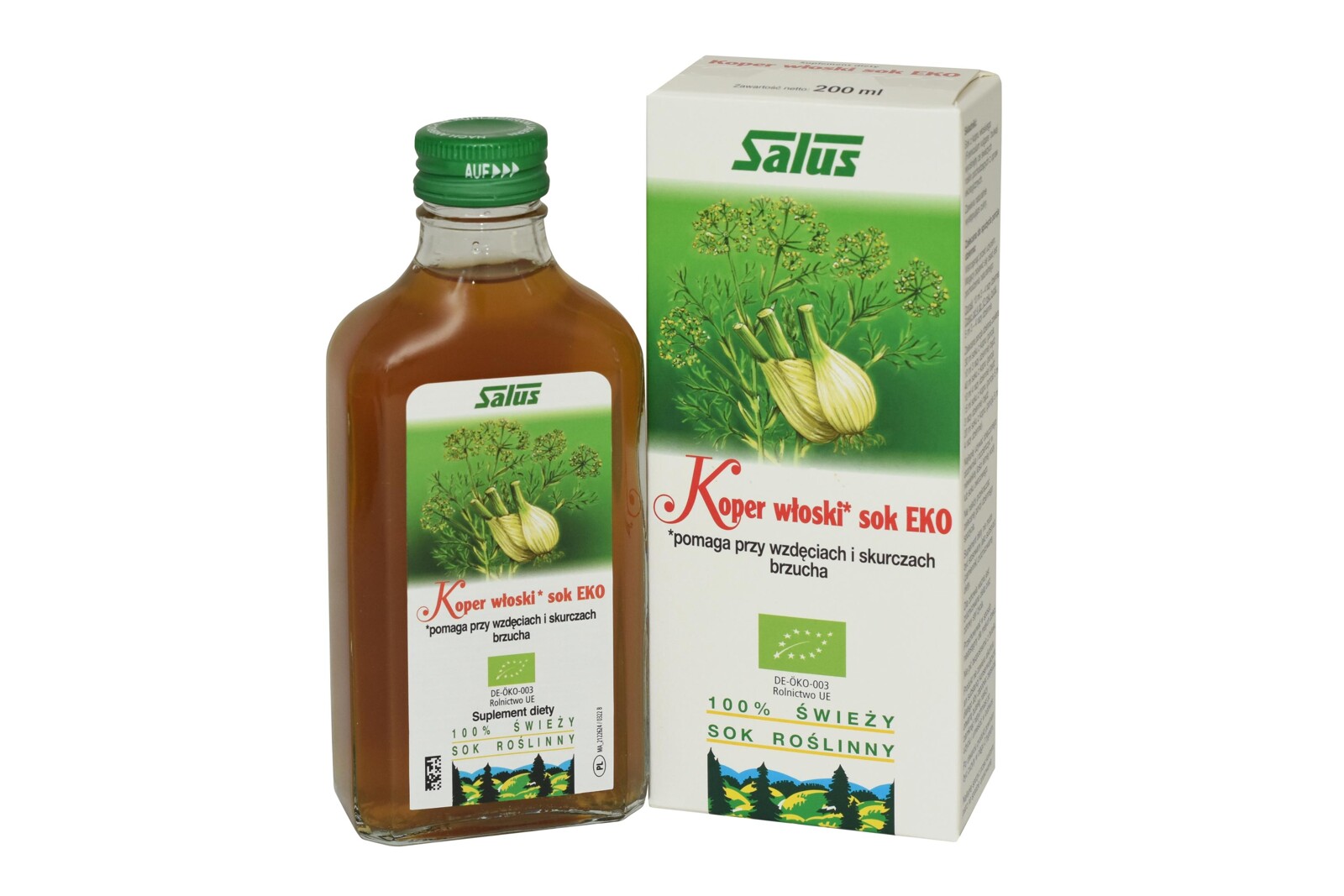 SOK Z KOPRU WŁOSKIEGO BIO 200 ml - SALUS