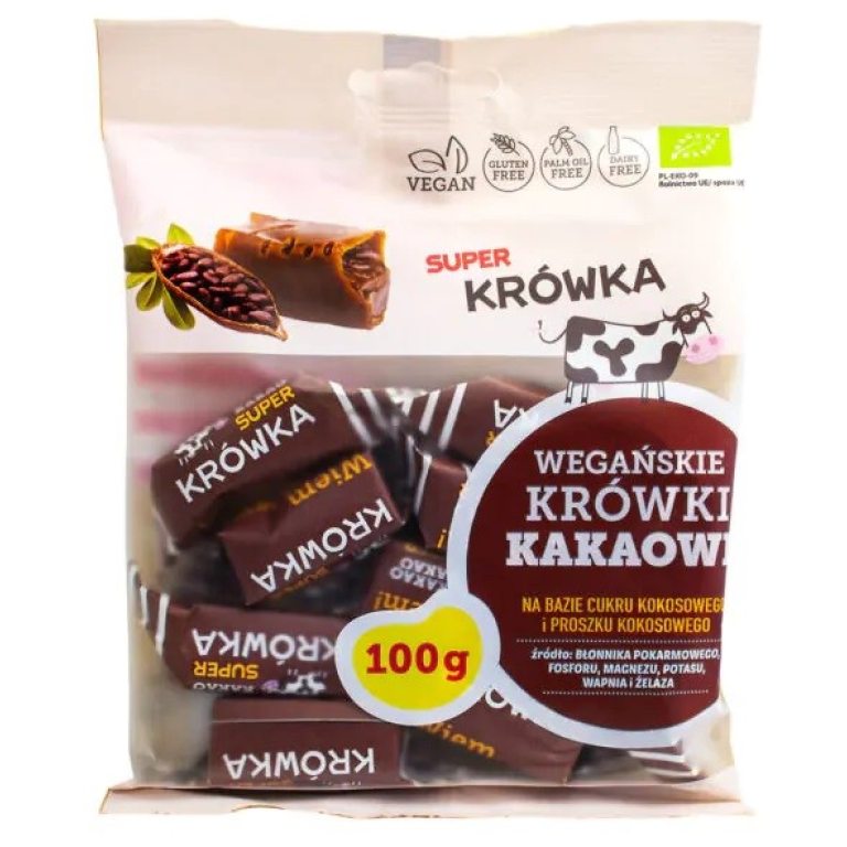 KRÓWKI KAKAOWE BEZMLECZNE BEZGLUTENOWE BIO 100 g - ME GUSTO (SUPER KRÓWKA)