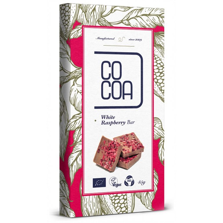 TABLICZKA MALINOWA BIO 45 g - COCOA