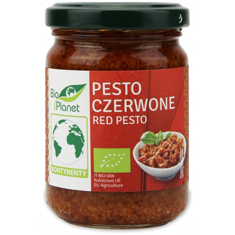 PESTO CZERWONE BIO 140 g - BIO PLANET