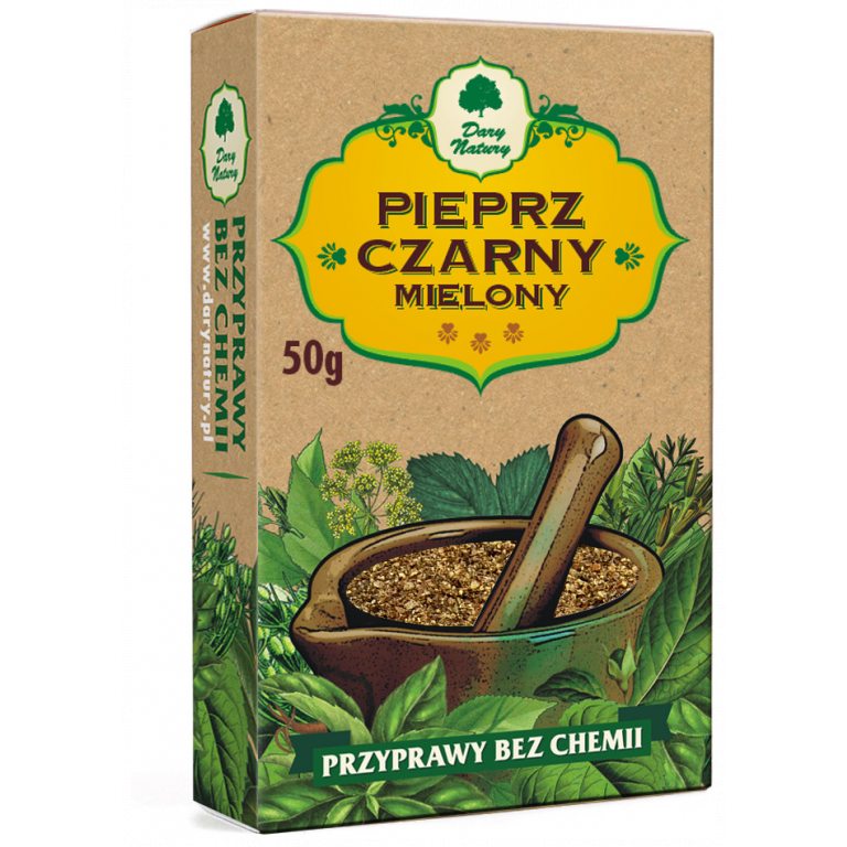 PIEPRZ CZARNY MIELONY 50 g - DARY NATURY