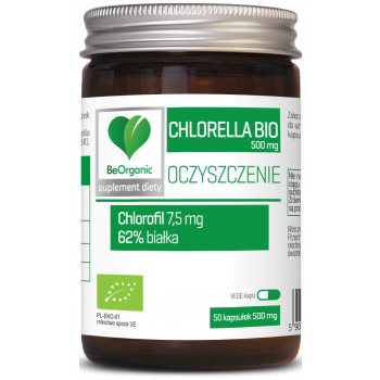 CHLORELLA BIO (500 mg) 50 KAPSUŁEK - BE ORGANIC