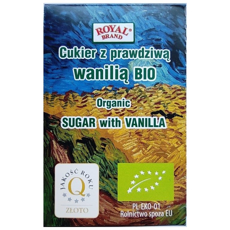 CUKIER Z WANILIĄ BOURBON BIO 70 g - ROYAL BRAND