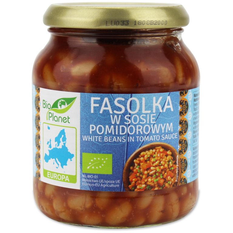 FASOLKA W SOSIE POMIDOROWYM BIO 360 g - BIO PLANET
